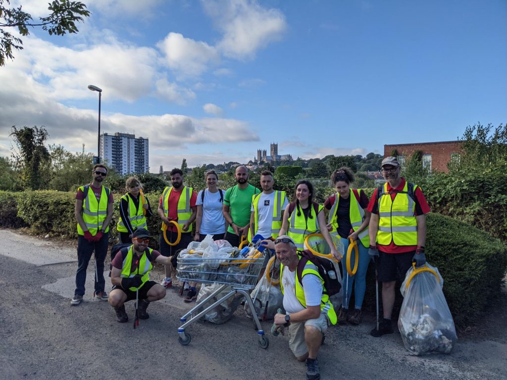 charity litter pick with Streets Heaver