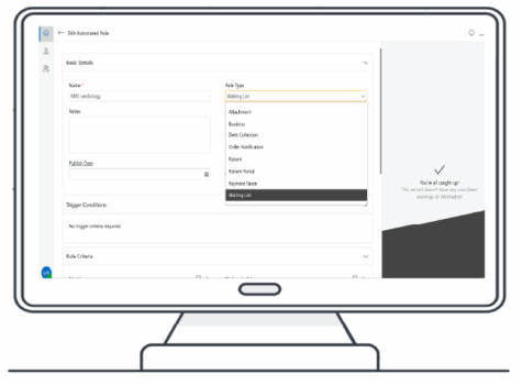 Automations screen